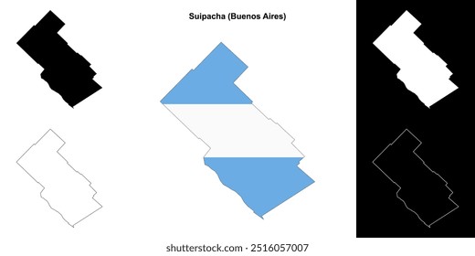 Suipacha department (Buenos Aires) mapa esboço conjunto