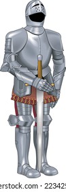 Suit of Armor Vector Illustration