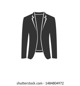 suit black icon. vector. Illustrator.on white background. symbol. wedding