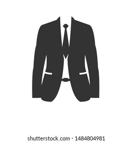 Suit Icon Isolated On White Background Stock Vector (Royalty Free ...