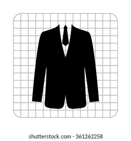 suit  - black vector icon