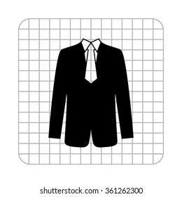 suit  - black vector icon