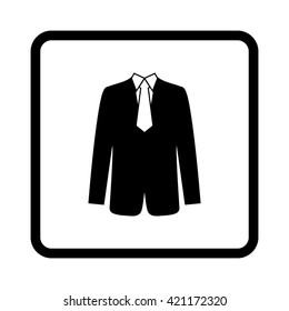 suit  - black vector icon
