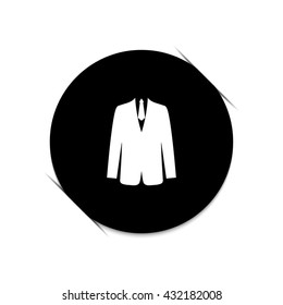 suit  - black vector icon