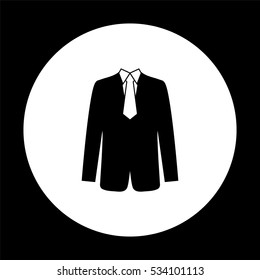 suit  - black vector icon