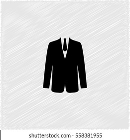 suit - black  vector icon
