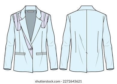 Suit blazer for women and girls wear vector