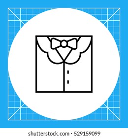 Suit with bow tie
