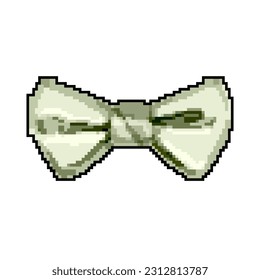 suit bow tie game pixel art retro vector. bit suit bow tie. old vintage illustration