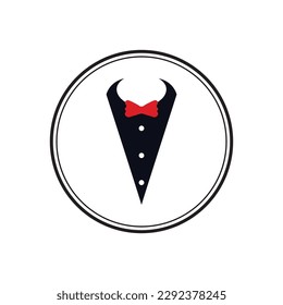 diseño vectorial de corbata de arco 