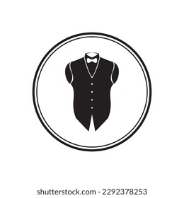 suit bow tie vector design 
