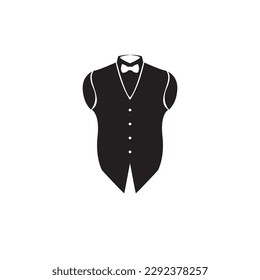 suit bow tie vector design 