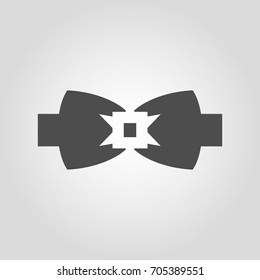 Suit bow tie vector icon