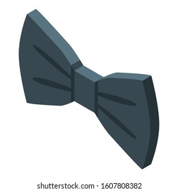 Suit bowtie icon. Isometric of suit bowtie vector icon for web design isolated on white background