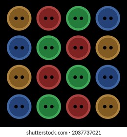 Suit buttons background. colorful button background.