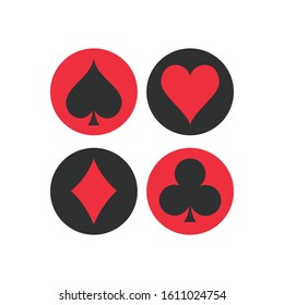 Suit Card Symbol Flat Icon Vector Graphic