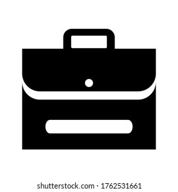 icono de caso de traje o logotipo símbolo de signo aislado ilustración vectorial - iconos vectoriales de estilo negro de alta calidad

