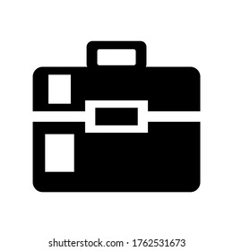 suit case icon or logo isolated sign symbol vector illustration - high quality black style vector icons
