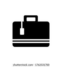 suit case icon or logo isolated sign symbol vector illustration - high quality black style vector icons
