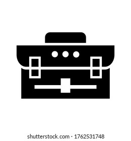suit case icon or logo isolated sign symbol vector illustration - high quality black style vector icons
