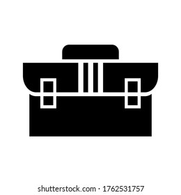 icono de caso de traje o logotipo símbolo de signo aislado ilustración vectorial - iconos vectoriales de estilo negro de alta calidad
