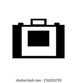 suit case icon or logo isolated sign symbol vector illustration - high quality black style vector icons
