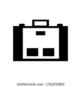 suit case icon or logo isolated sign symbol vector illustration - high quality black style vector icons
