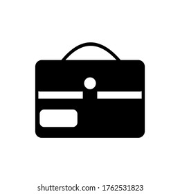 icono de caso de traje o logotipo símbolo de signo aislado ilustración vectorial - iconos vectoriales de estilo negro de alta calidad
