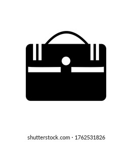 icono de caso de traje o logotipo símbolo de signo aislado ilustración vectorial - iconos vectoriales de estilo negro de alta calidad
