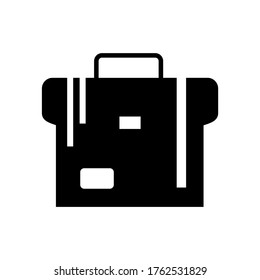 suit case icon or logo isolated sign symbol vector illustration - high quality black style vector icons
