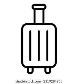 Suit case icon on transparent background
