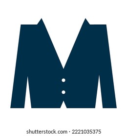 Suit classic vector icon on white