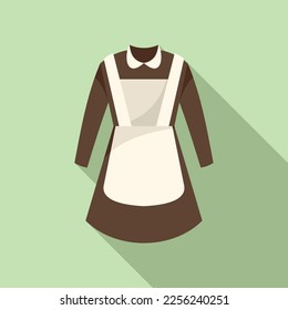 Suit dress icon flat vector. Fashion back. School uniform