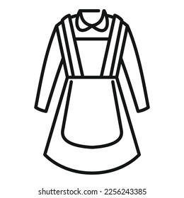 Suit dress icon outline vector. Fashion back. School uniform