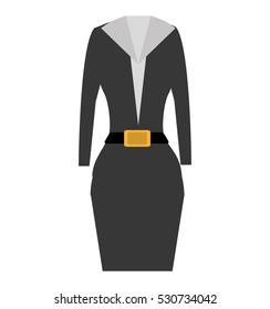 suit elegant female icon vector illustration design