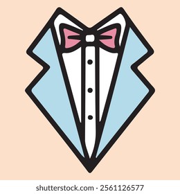 Suit fashion icon Sewing Machine Volleyball Sticker