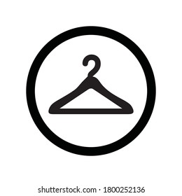 suit hanger icon black design