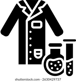 Suit Icon Glyph Vector Illustration