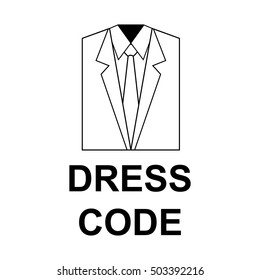 Suit icon isolated
