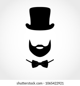 Suit icon isolated on white background. Gentleman icon. Vector illustration
