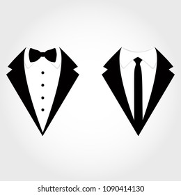 Suit icon isolated on white background. Collection. Vector illustration