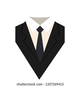Suit icon isolated on white background.