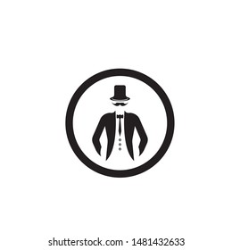 Suit icon isolated on white background. vector art.

