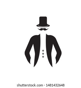 Suit icon isolated on white background. vector art.

