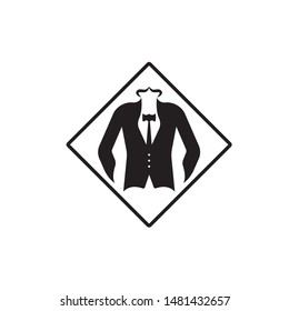 Suit icon isolated on white background. vector art.

