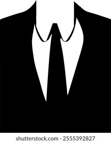 suit icon isolated on white background
