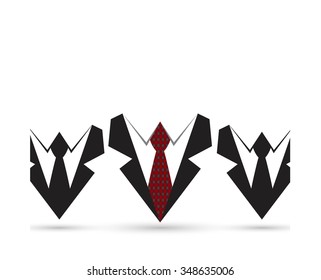 Suit icon isolated on white background