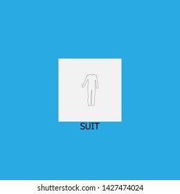 suit icon sign signifier vector