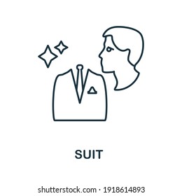 Icono de ajuste. Ilustración simple de la colecta de ropa. Icono de Creative Suite para diseño web, plantillas, infografías y más