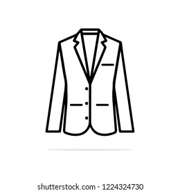 Suit icon. Vector concept illustration for design.
